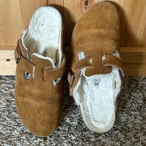 Birkenstock Boston Shearling slides